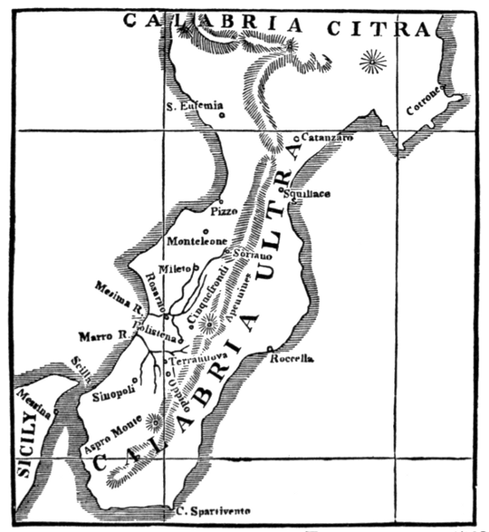 Fig. 42. Map of the Calabrian Earthquake 