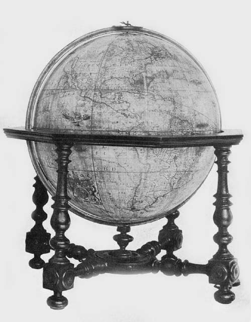 Terrestrial Globe of P. Vincenzo Coronelli, 1696.