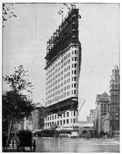 Steel Framework of the Flatiron Building, New York City
